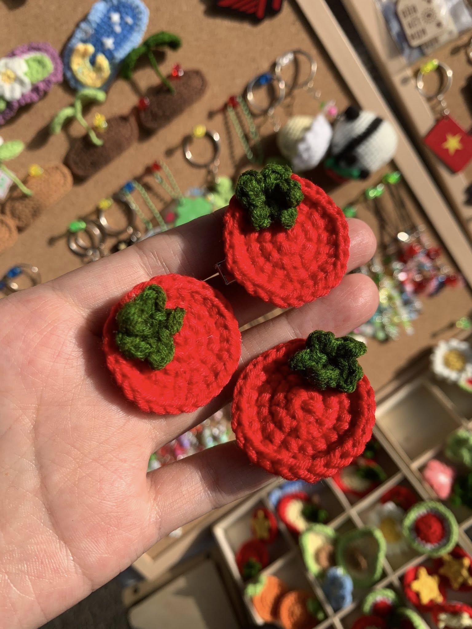 Kẹp tóc mini Cà Chua