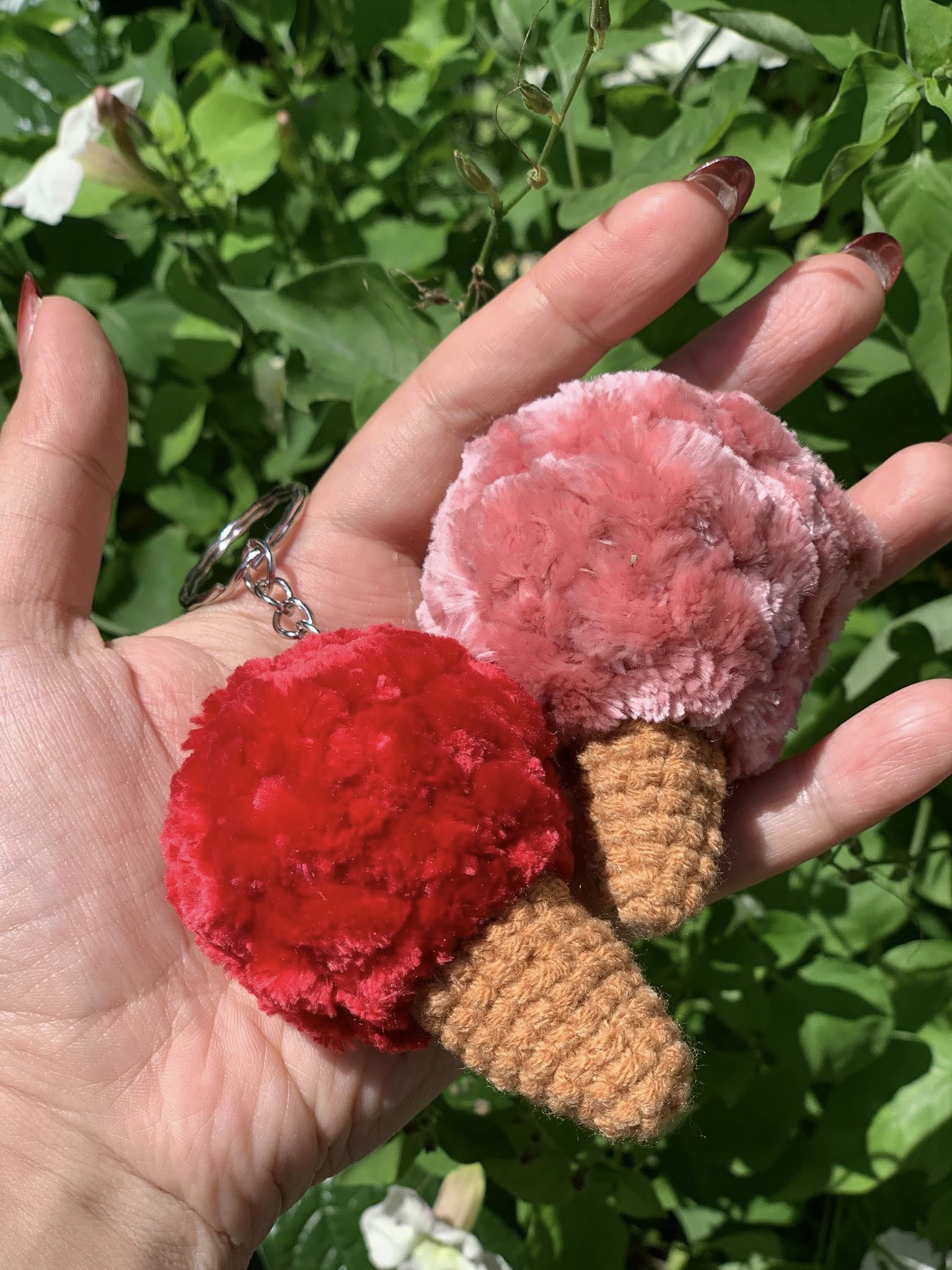 Móc Khóa Kem Lông